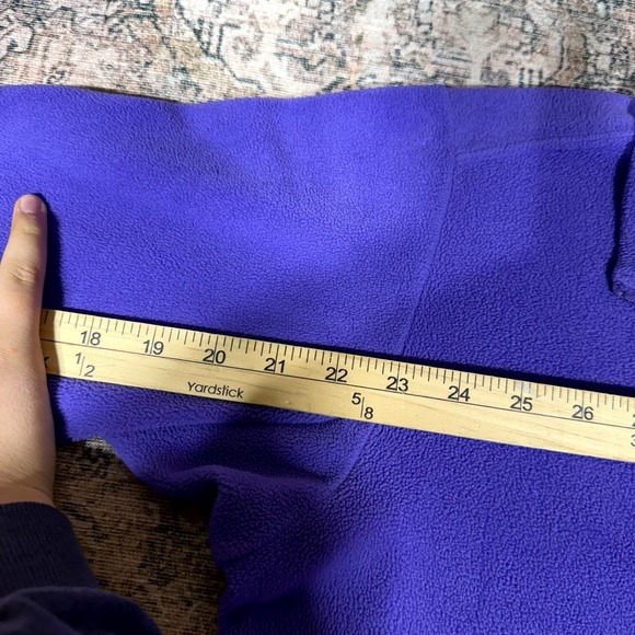 Patagonia Sweatshirt Women's XL Purple Polyester Fleece 1/4 Zip Hiking Gorpcore - Picture 6 of 7